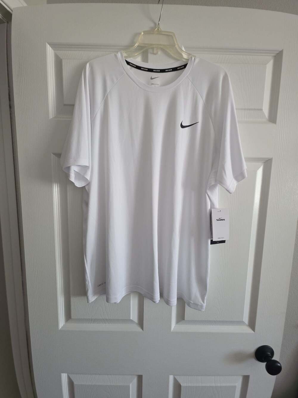 Men's Nike Dri-FIT UPF 40+ Hydroguard Short Sleeve Swim Tee - Picture 2 of 7
